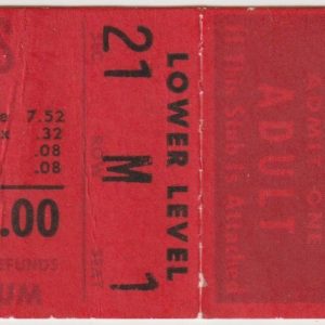 1978 WHA Birmingham Bulls ticket stub vs Houston Aeros Jan 6