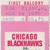 1979 Marcel Dionne Hat Trick Ticket Stub Kings Blackhawks Nov 4