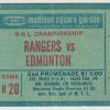 1983 Wayne Gretzky Hat Trick Full Ticket Rangers Oilers Dec 14