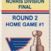 1989 Blues Round 2 Game 1 Playoffs Ticket Stub vs Blackhawks Apr 18 