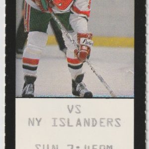 1991 Devils Full Ticket vs Islanders Mar 31 Brendan Shanahan Goal