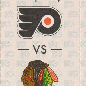 1991 Flyers Ticket vs Blackhawks Feb 18 Jeremy Roenick