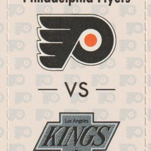 1991 Flyers Ticket vs Kings Feb 5 Luc Robitaille