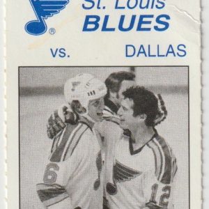 1993 Blues Ticket Stub vs Stars Dec 4 Hull Modano Shanahan
