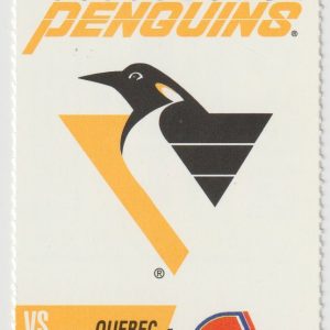 1993 Penguins Full Ticket vs Nordiques Dec 31 Mats Sundin