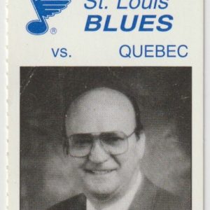 1994 Blues Ticket Stub vs Nordiques Feb 3 Brett Hull 
