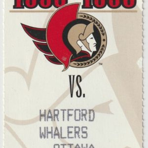 1995 Senators Ticket Stub Whalers Nov 4 Brendan Shanahan 2 G