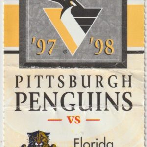 1997 Penguins ticket stub vs Panthers Oct 4 Jaromir Jagr Goal