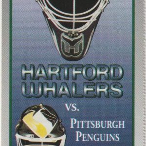 1997 Whalers Ticket Stub vs Penguins Jan 15 Jaromir Jagr