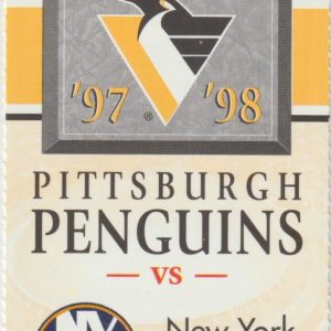 1997 Penguins Ticket Stub vs Islanders Dec 29 Ron Francis Hat Trick