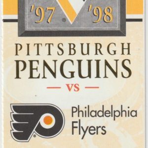 1998 Penguins Full Ticket vs Flyers Mar 21 Jaromir Jagr Goal