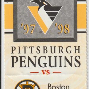1998 Penguins Ticket Stub vs Bruins Apr 18 Jaromir Jagr