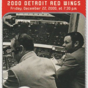 2000 Red Wings ticket stub vs Ducks Dec 22 Sergei Fedorov