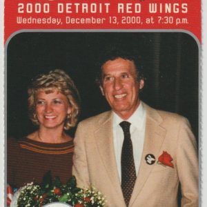 2000 Red Wings ticket stub vs Florida Dec 13 Pat Verbeek