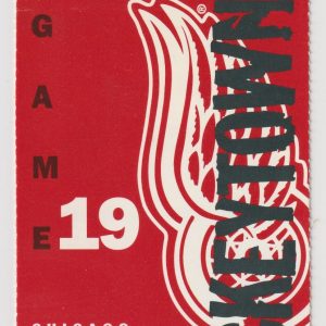2001 Red Wings ticket stub vs Blackhawks Nov 25 Brendan Shanahan