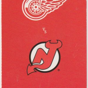 2005 Red Wings Full Ticket vs Devils Dec 6 Steve Yzerman