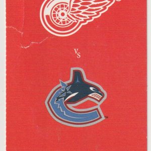 2006 Red Wings Full Ticket vs Canucks Jan 26 Brendan Shanahan
