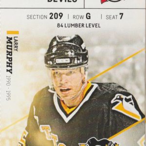 2016 Penguins Full Ticket vs Devils Nov 26 Sidney Crosby