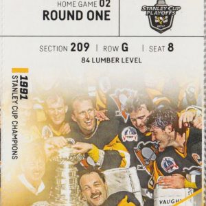 2017 Penguins 1st Round Game 2 ticket vs Columbus Crosby Malkin
