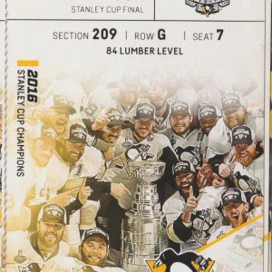 2017 Penguins 3rd Round Game 7 ticket vs Senators Chris Kunitz 2G