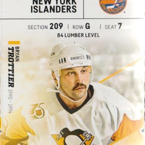 2017 Penguins Full Ticket vs Islanders Mar 24 Sidney Crosby