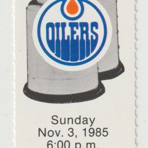 1985 Wayne Gretzky Hat Trick Ticket Stub vs Leafs Nov 3